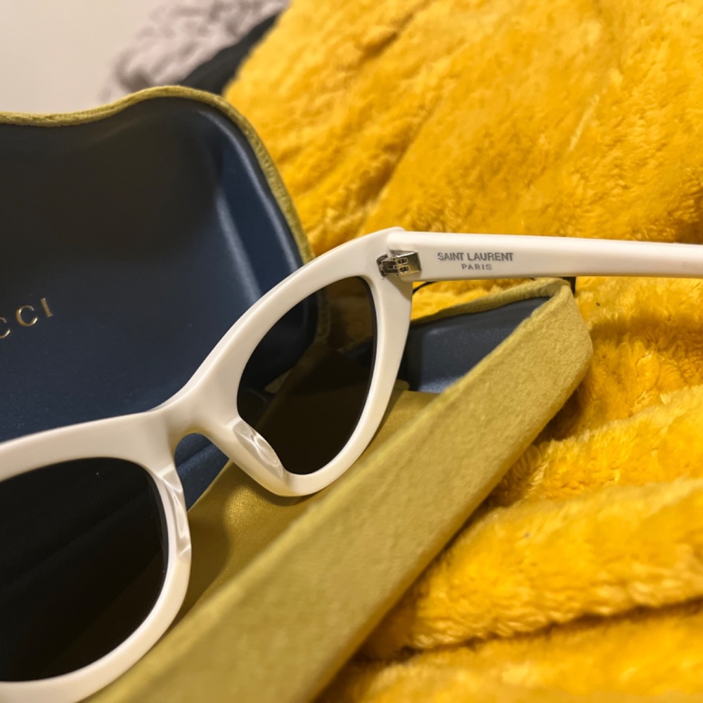 Saint Laurent white cat eye Sunglasses - Picture 2 of 6